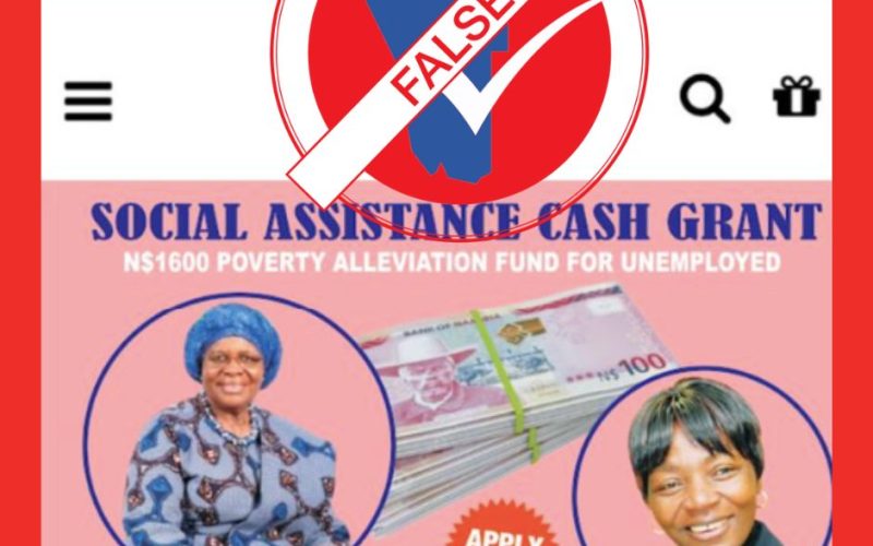 Social Assistance Cash Grant fake
