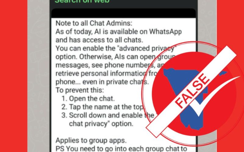 WhatsApp AI fake